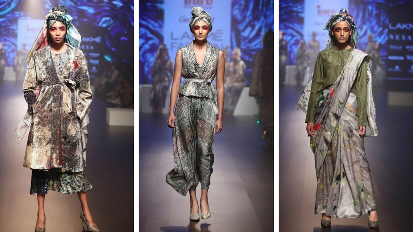 Yavi by Yadvi Agarwal’s collection. Twitter/@LakmeFashionWk