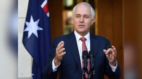 Australian prime minister Malcolm Turnbull survives party leadership challenge; wins 48-35 against Home Affairs Minister Peter Dutton