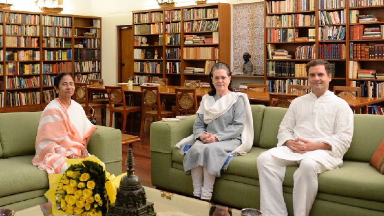 Image result for Mamata Banerjee with Rahul and Sonia