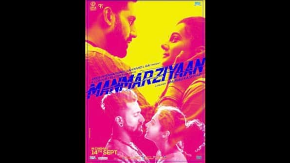 Manmarziyaan poster hints at love triangle between Abhishek Bachchan, Taapsee Pannu, Vicky Kaushal