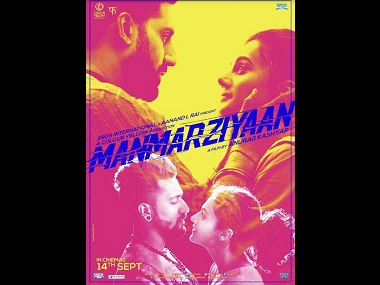 Manmarziyaan poster hints at love triangle between Abhishek Bachchan, Taapsee Pannu, Vicky Kaushal Manmarziyaan poster hints at love triangle between Abhishek Bachchan, Taapsee Pannu, Vicky Kaushal