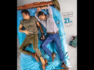 DevaDas first look shows inebriated Nagarjuna, Nani collapsed on bed; film to release on 27 September DevaDas first look shows inebriated Nagarjuna, Nani collapsed on bed; film to release on 27 September