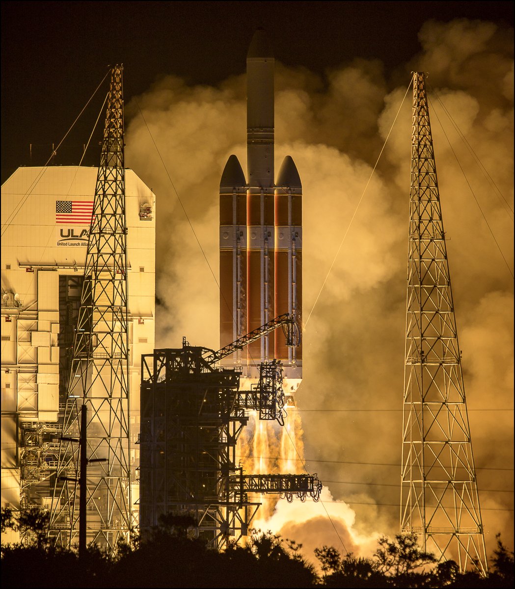 Launch of the Parker Solar Probe on Sunday. Image courtesy: NASA