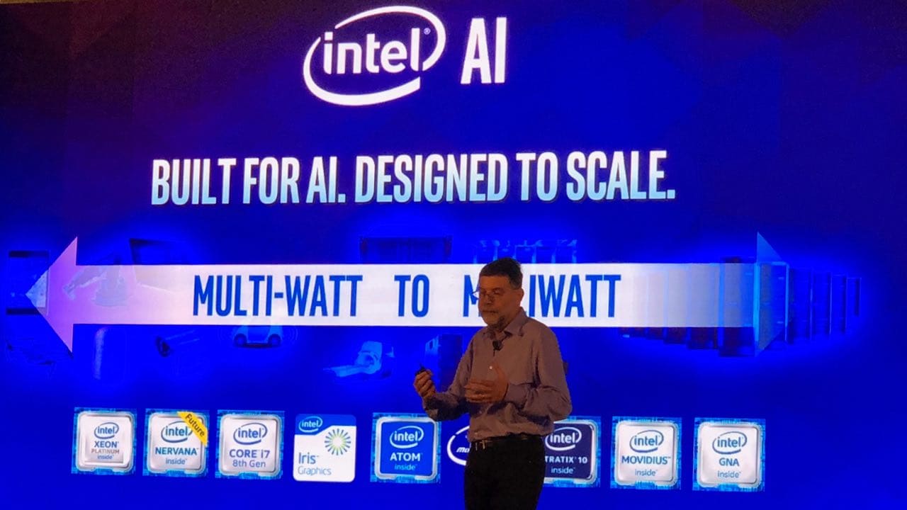 Intel processor portfolio from multi-Watt Xeon line to milli-Watt Movidius chipset. Image: tech2