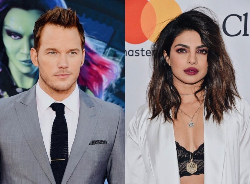Chris Pratt and Priyanka Chopra. Image from Twitter/@@legendpriyanka