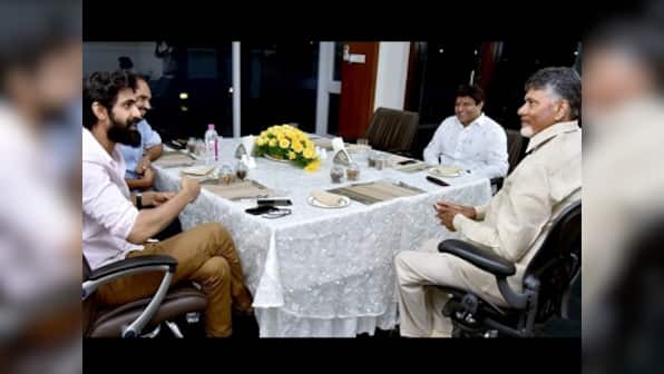 Rana Daggubati meets Andhra Pradesh CM Chandrababu Naidu as he preps for role in NTR biopic