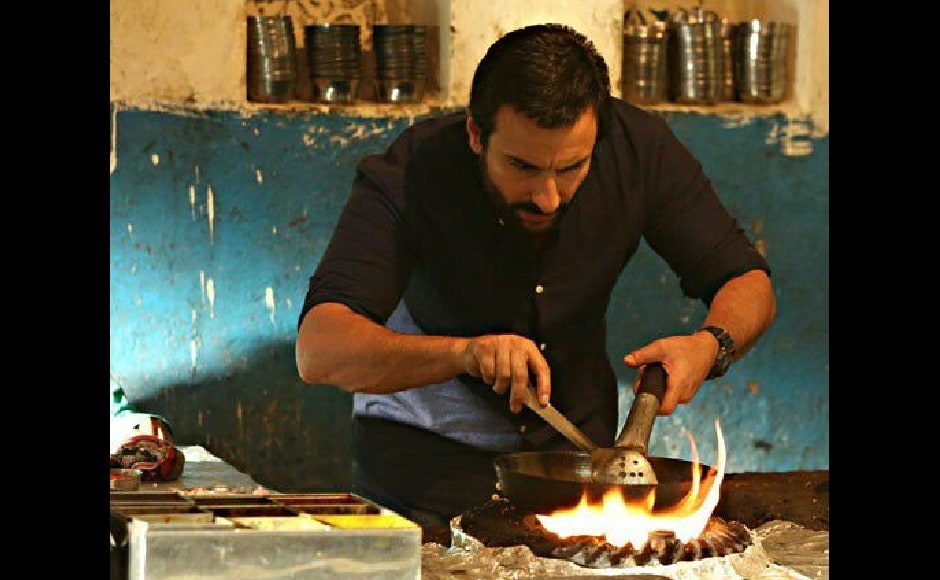 Raja Krishna Menon's Chef, the official Hindi remake of the American film of the same name. Saif Ali Khan played a culinary expert who rediscovers his passion for food after he is expelled from his restaurant job. Facebook/@SaifUpdates