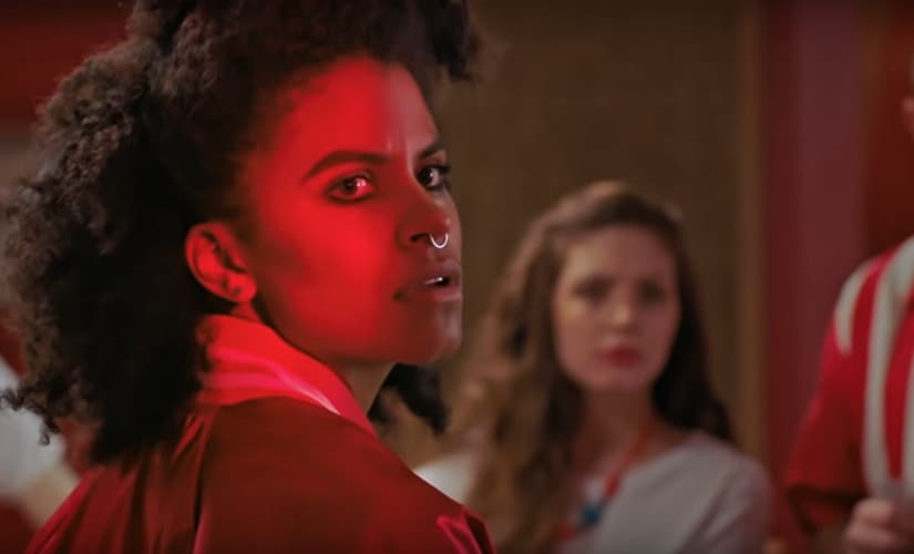 Zazie Beetz in Slice. Screengrab from YouTube