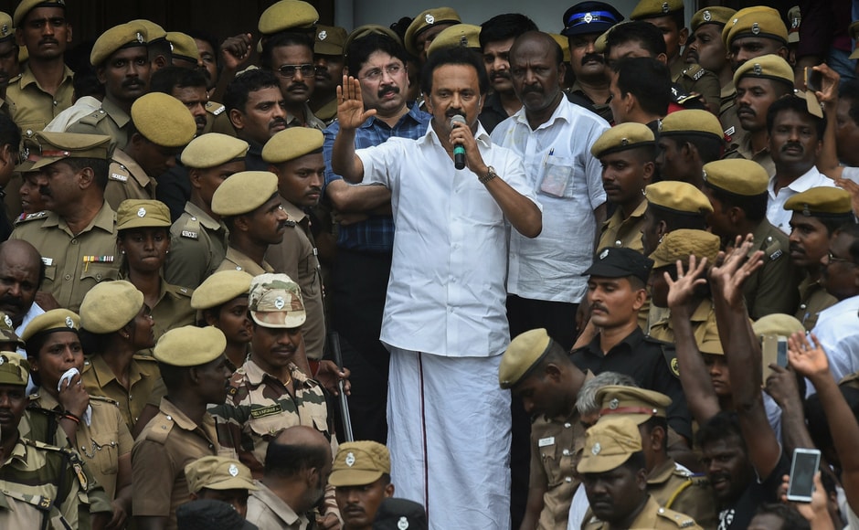 With party chief's demise, DMK working president MK Stalin on Wednesday appealed to cadres to remain calm and follow discipline in With party chief's demise, DMK working president MK Stalin on Wednesday appealed to cadres to remain calm and follow discipline in