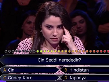 Who Wants To Be A Millionaire contestant uses two lifelines to answer where The Great Wall of China is Who Wants To Be A Millionaire contestant uses two lifelines to answer where The Great Wall of China is
