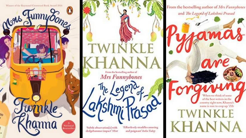 Twinkle Khanna is the author of Mrs Funnybones, The Legend of Lakshmi Prasad and Pyajamas are Forgiving.