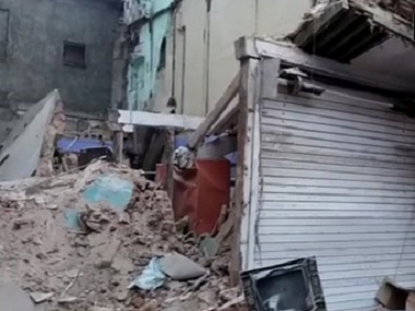 Two-storey building collapses in Gujarat's Vadodara; one dead; six-month-old baby among four injured Two-storey building collapses in Gujarat's Vadodara; one dead; six-month-old baby among four injured