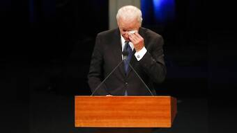 'My name is Joe Biden. I'm a Democrat. And I love John McCain': Ex-US vice-president eulogises friend as 'giant among all of us'