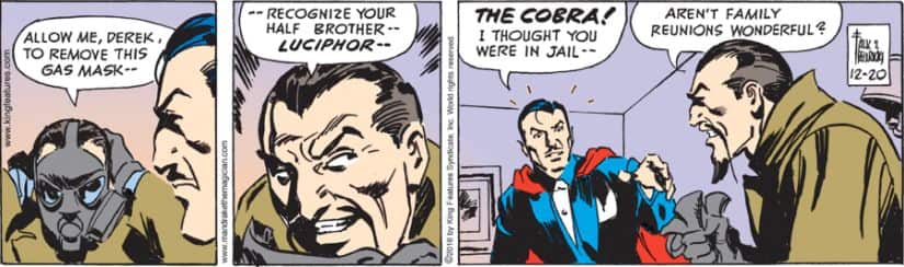 Even a powerful magician can’t choose who his family is. Image courtesy: Mandrake the magician