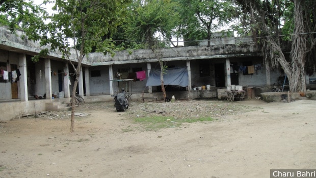 Prisoners’ rooms at the Udaipur open prison. Inmates at this prison are permitted to stay with their families and go out during the day to earn a living.
