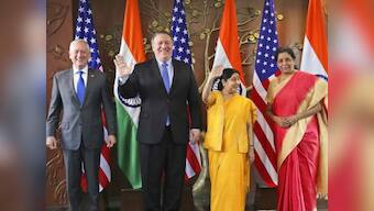 2+2 dialogue: India, US sign critical defence pact, discuss cross-border terrorism and H-1B visa issue