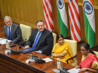 2-plus-2 dialogue: Make no mistake, signing of COMCASA is no less important than the 2008 civil nuclear deal 2-plus-2 dialogue: Make no mistake, signing of COMCASA is no less important than the 2008 civil nuclear deal