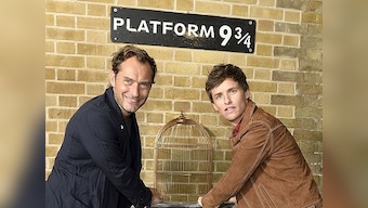 Fantastic Beasts 2 stars Eddie Redmayne, Jude Law surprise fans at Platform 9 3/4 on 'Back to Hogwarts Day'