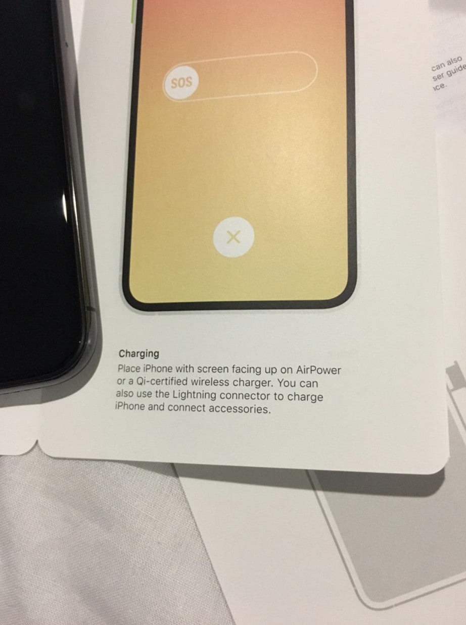 AirPower mentioned on the iPhone XS guide. Image: 9To5Mac