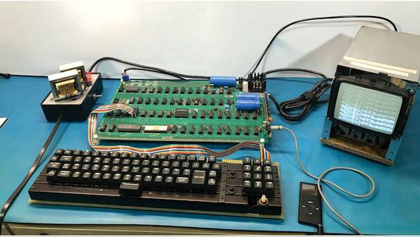 A rare, fully-functional Apple-1 computer gets sold for $375,000 at an auction