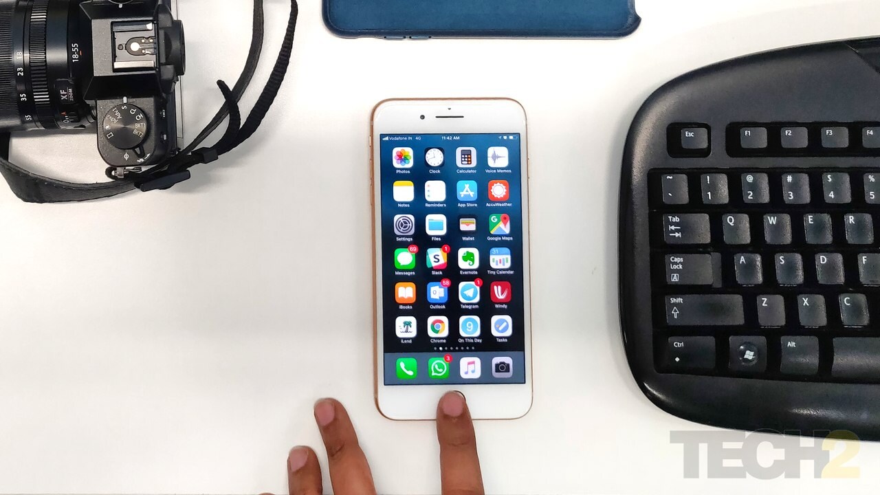 Apple iPhone 8 Plus. Image: tech2 / Sheldon Pinto