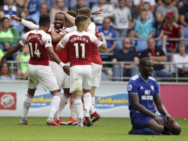 Premier League: Alexandre Lacazette's late winner helps Arsenal see off Cardiff City in five-goal thriller Premier League: Alexandre Lacazette's late winner helps Arsenal see off Cardiff City in five-goal thriller