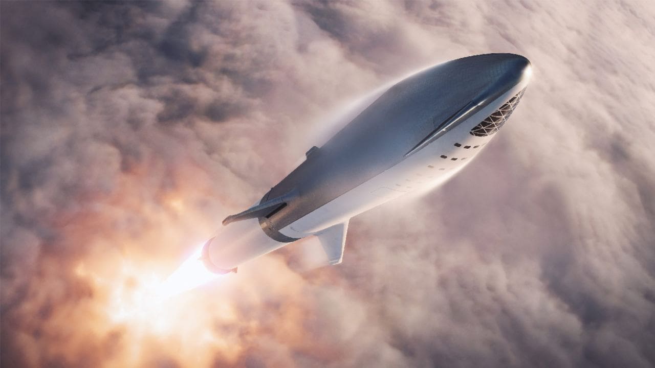 An artistic representation of SpaceX's BFR rocket. Image courtesy: SpaceX