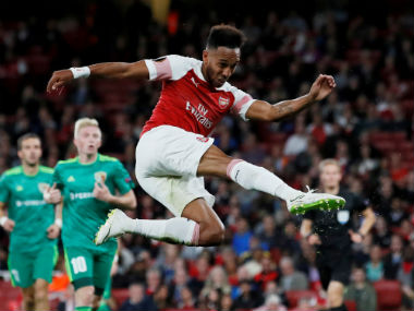 Europa League: Pierre-Emerick Aubameyang scores brace to guide Arsenal past Vorskla Poltava; in-form Chelsea beat PAOK Europa League: Pierre-Emerick Aubameyang scores brace to guide Arsenal past Vorskla Poltava; in-form Chelsea beat PAOK