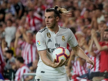 Real Madrid's Gareth Bale in action. Reuters
