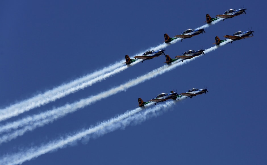 The country celebrated the event with air shows. Brazil's Aerial Demonstration Squadron also called 'Esquadrilha da Fumaca' performed during the celebration parade. AP The country celebrated the event with air shows. Brazil's Aerial Demonstration Squadron also called 'Esquadrilha da Fumaca' performed during the celebration parade. AP