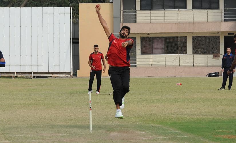 The famous Jasprit Bumrah action. Image procured by Devdutt Kshirsagar/Firstpost