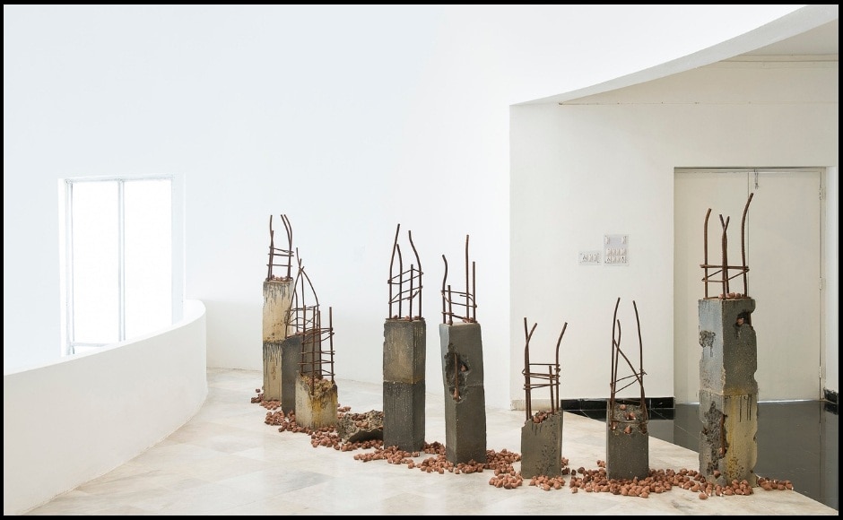 Triveni Prasad Tiwari's Seeds in a Ruined City aims to reflect the fragmented realities of urban life. He describes his work as a song about the chaos of his time, about abundance contrasting with desperation. Breaking Ground, has set the ground for a continuing three-year cycle of art shows to showcase work that emerges out of the medium of clay. Triveni Prasad Tiwari's Seeds in a Ruined City aims to reflect the fragmented realities of urban life. He describes his work as a song about the chaos of his time, about abundance contrasting with desperation. Breaking Ground, has set the ground for a continuing three-year cycle of art shows to showcase work that emerges out of the medium of clay.