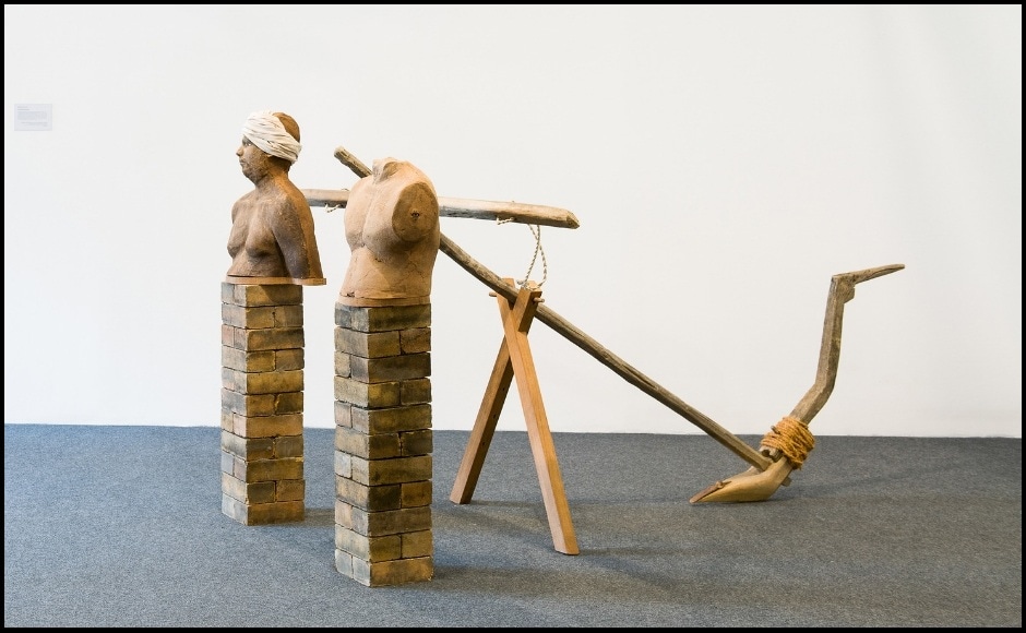 Benitha Perciyal's Let Them Own Their Land is a portrayal of the distressed and the displaced trying to hold on to their own land. Benitha is among many Indian artists whose works were selected for the exhibit. Breaking Ground also features 12 international artists whose creations have been displayed in the exhibit organised in collaboration with the Contemporary Clay Foundation. Benitha Perciyal's Let Them Own Their Land is a portrayal of the distressed and the displaced trying to hold on to their own land. Benitha is among many Indian artists whose works were selected for the exhibit. Breaking Ground also features 12 international artists whose creations have been displayed in the exhibit organised in collaboration with the Contemporary Clay Foundation.