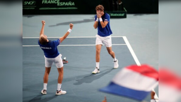 Davis Cup: France beat Spain 3-0 to secure place in final; USA keep hopes alive with thrilling doubles victory