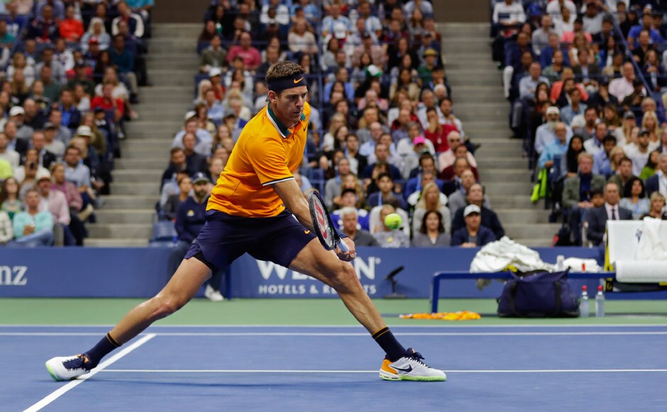 Del Potro did his best to launch a comeback in the second set, taking it to tiebreak, but was unable to get the better of Djokovic. AP Del Potro did his best to launch a comeback in the second set, taking it to tiebreak, but was unable to get the better of Djokovic. AP