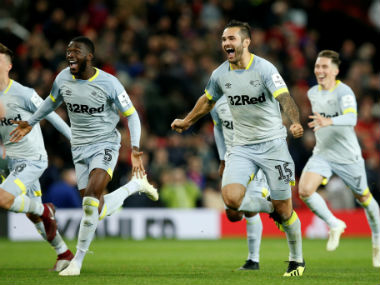 Carabao Cup: Frank Lampard's Derby County stun 10-man Manchester United on penalties; City cruise into last-16 Carabao Cup: Frank Lampard's Derby County stun 10-man Manchester United on penalties; City cruise into last-16