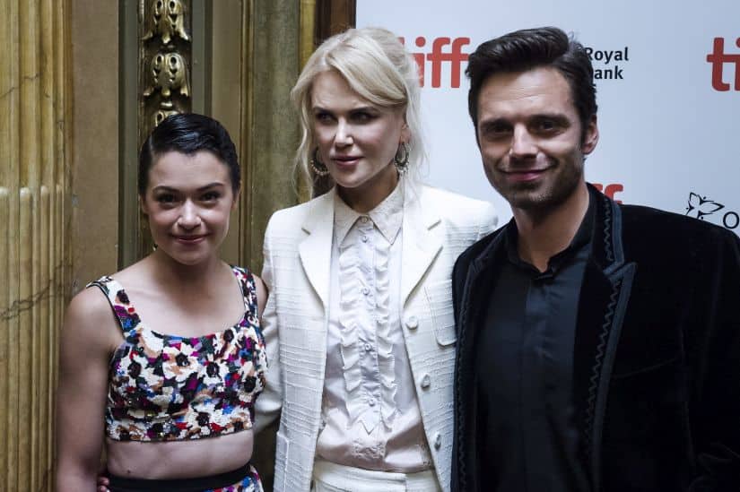 Actors Tatiana Maslany, Nicole Kidman and Sebastian Stan arrive ahead of the screening of 