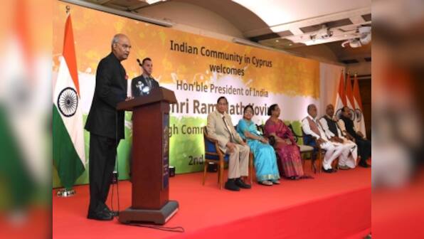 President Ram Nath Kovind says Indian diaspora true cultural ambassadors of India, will deepen ties with Cyprus