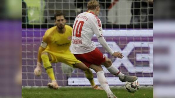 Bundesliga: Emil Forsberg helps RB Leipzig eke out a point against Eintracht Frankfurt; Bayer Leverkusen finally win