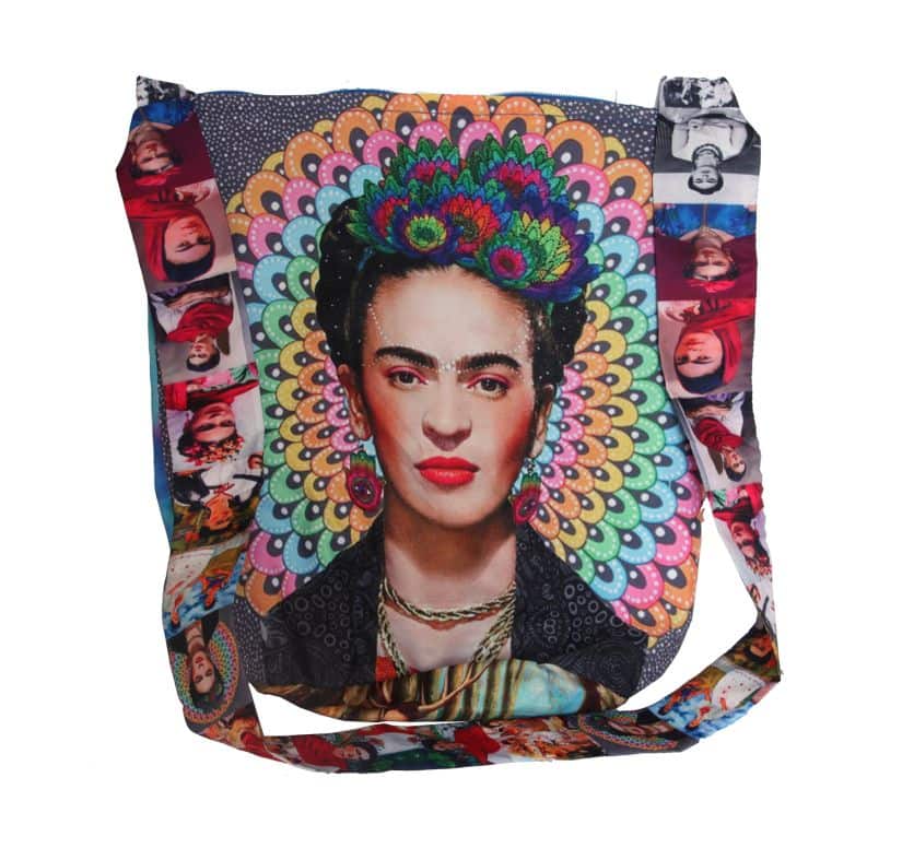 Printed shoulder bag. Found in Bogotá, Columbia, 2017