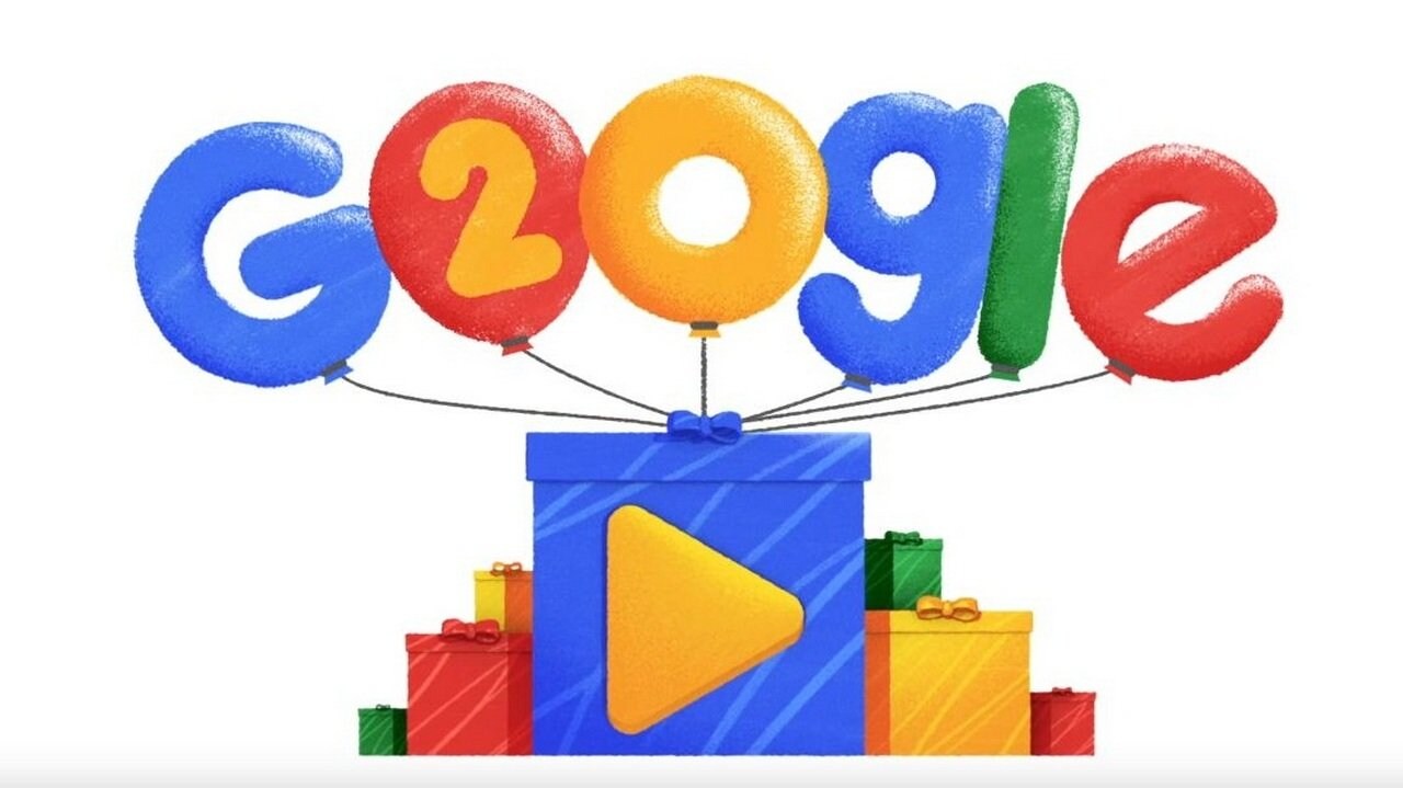 Google Doodle celebrates 20th birthday with a video of their best in