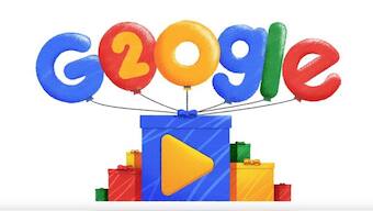 Google Doodle celebrates 20th birthday with a video of their best in the last 20 years