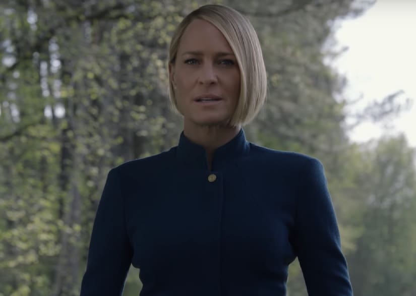 Robin Wright as Claire Underwood in House of Cards season six teaser. Netflix