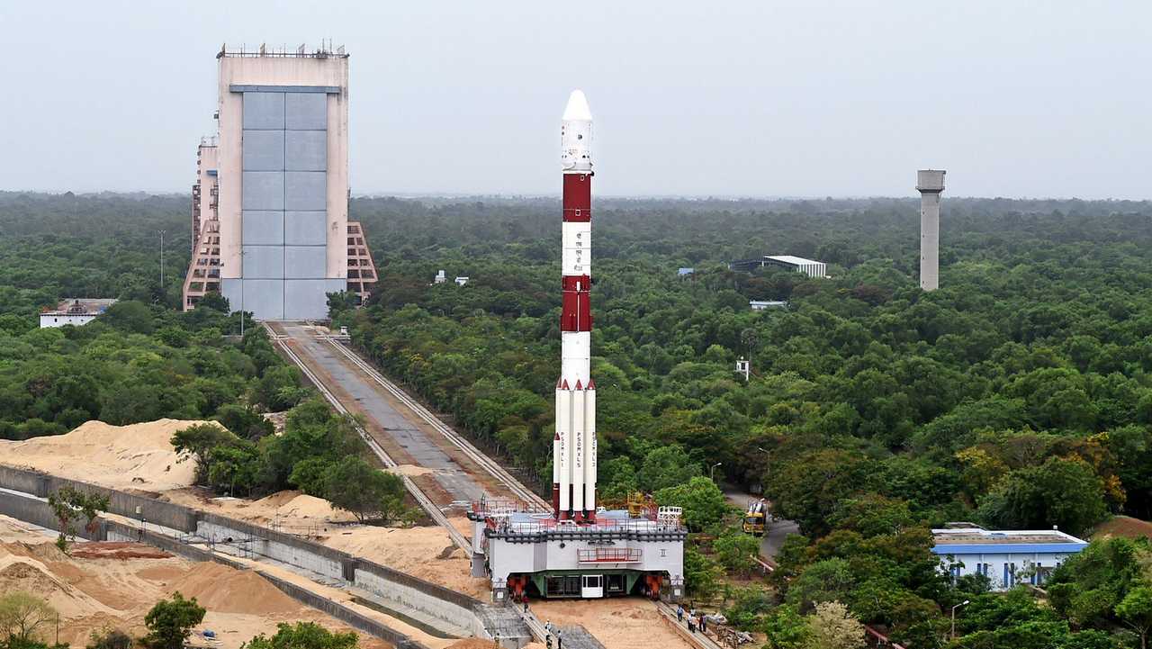 A panoramic view of the fully-integrated PSLV-C34. Image: ISRO