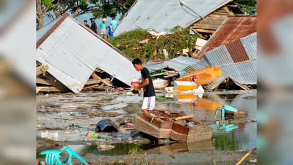 Earthquake, tsunami hit Indonesia's Sulawesi island killing 48 in Palu; city airport closed after damage to runway