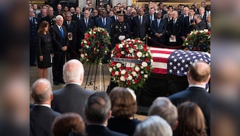 Barack Obama and George Bush - not Donald Trump - to give John McCain presidential farewell that will be historic