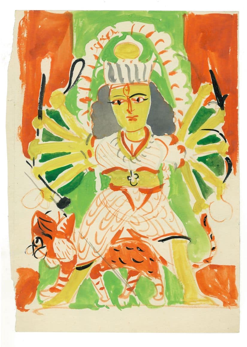 K G Subramanyan, Untitled, late 79s - early 80s, Watercolour on paper, 7.50 x 10.50 inches 