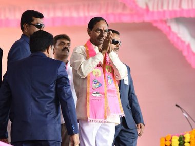 KCR calls Chandrababu Naidu 'thief' and 'traitor' to Telangana; slams 'cheap' Congress for being TDP's ally KCR calls Chandrababu Naidu 'thief' and 'traitor' to Telangana; slams 'cheap' Congress for being TDP's ally