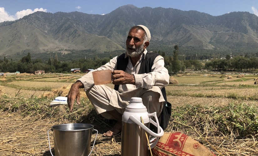 Ghulam Rasool Bhat, a former sarpanch of Sheer-Jagir in Tral. Sameer Yasir
