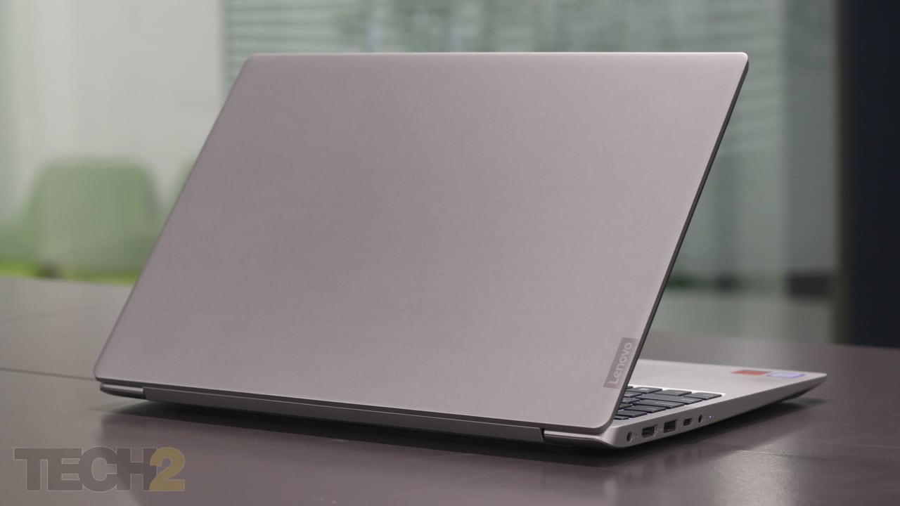 The laptop has a completely bare back which may or may not appeal to some. Image: tech2/Shomik SB